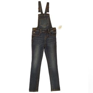 NWT - Cat & Jack Girls Denim Overalls - Size M (7/8)